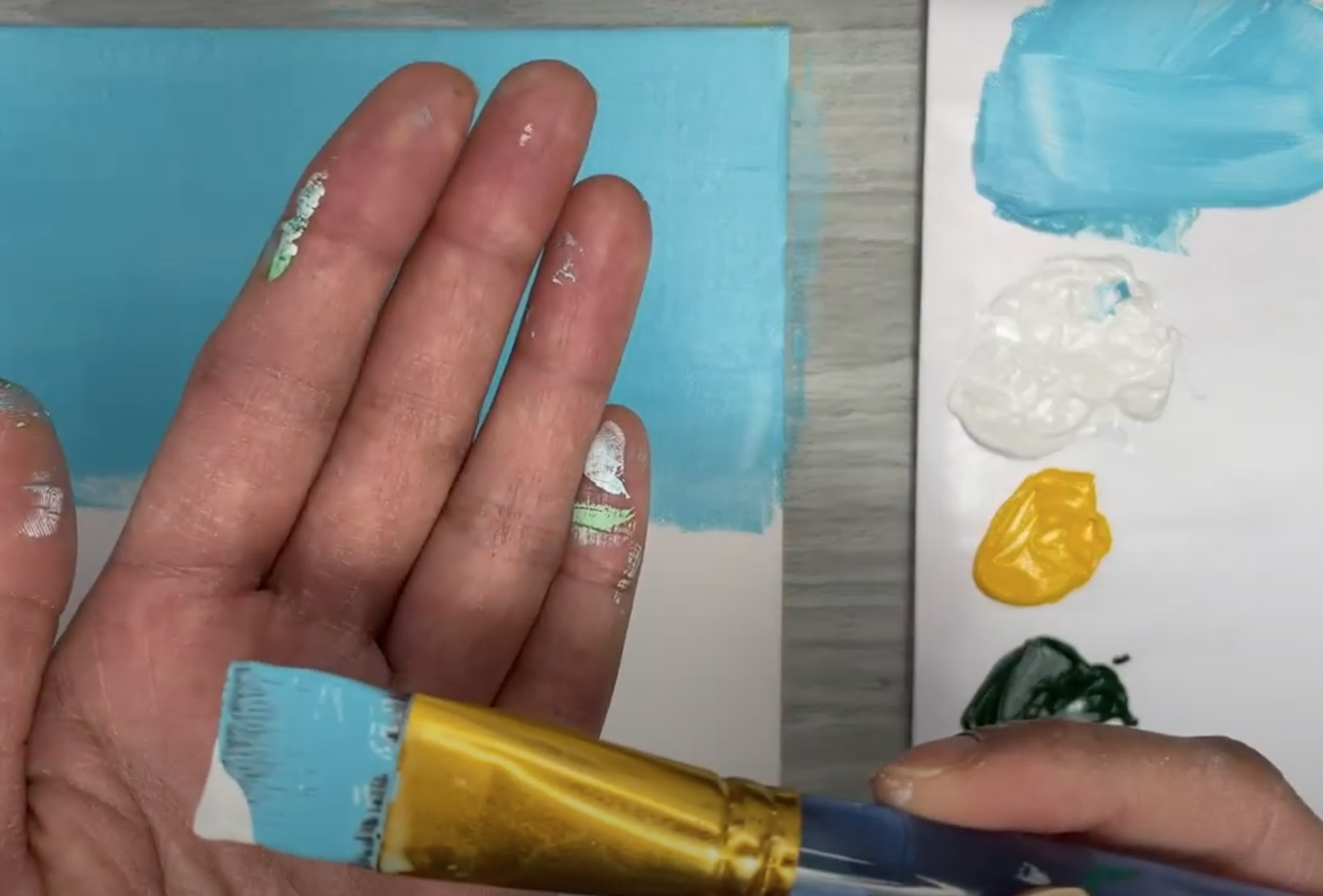 How to Paint Daisies double loading background