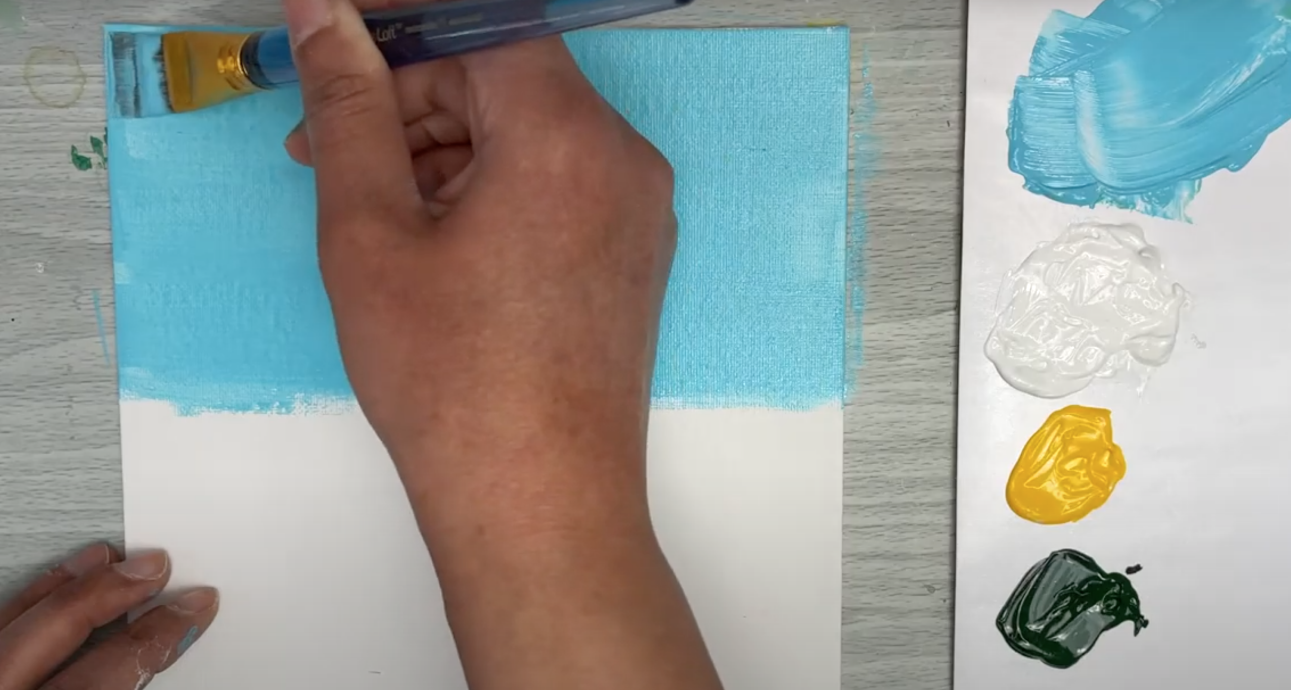 how to paint daisies background