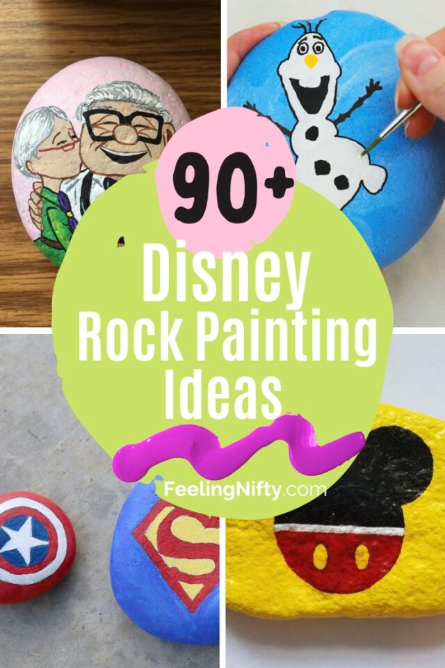 90+ Easy Disney Rock Painting Ideas Feeling Nifty