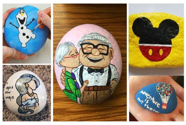 disney rock painting ideas