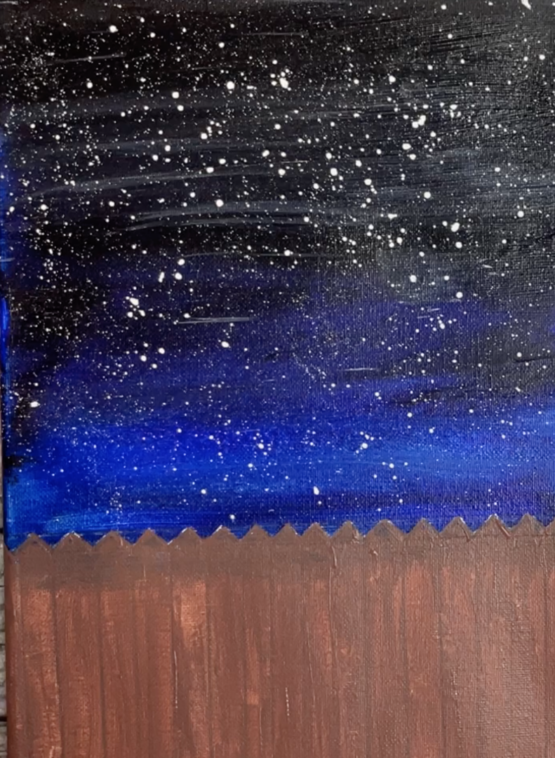 How To Paint A Cat And A Night City Skyline