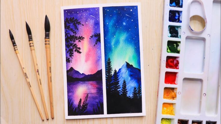 12 Easy Watercolor Paintings For Beginners - Smarty n'Crafty-saigonsouth.com.vn