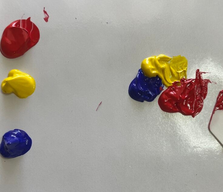 How to make a brown colour with paint using paint