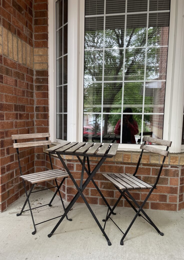 Ikea Tarno Hack Stunning ShabbytoChic Bistro Set Makeover