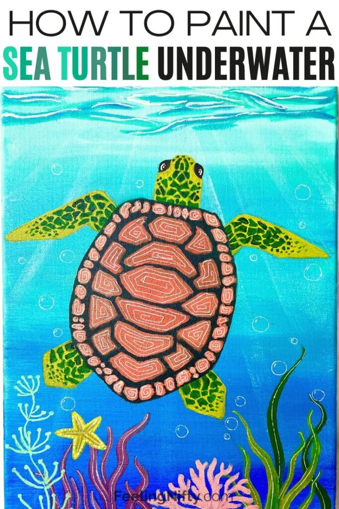 How to Draw a Sea Turtle : Easy Step-By-Step Tutorial