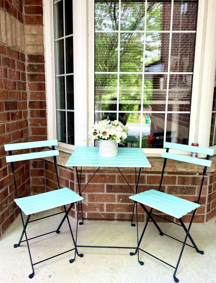 Ikea Tarno Hack Stunning ShabbytoChic Bistro Set Makeover