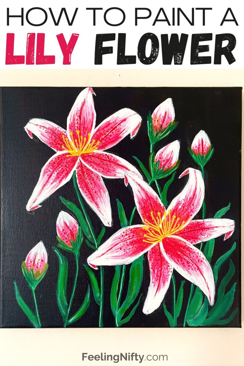 How to Paint a Lily StepbyStep Flower Painting Guide for Beginners