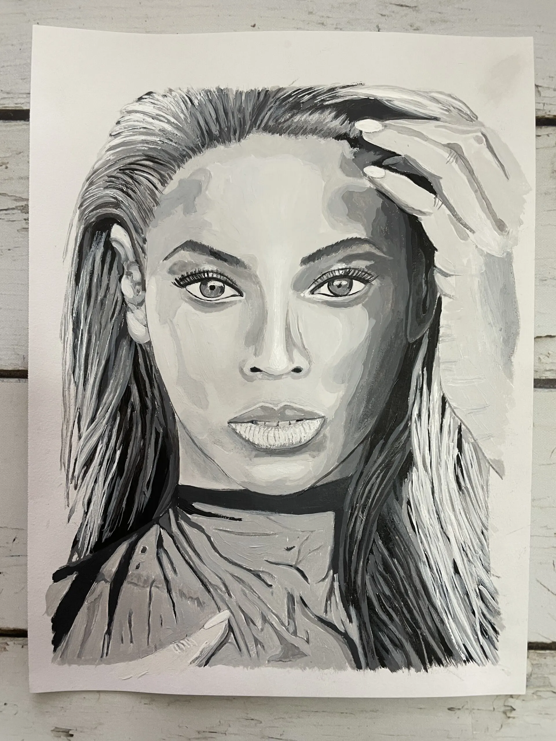How to paint a portrait easy beyonce