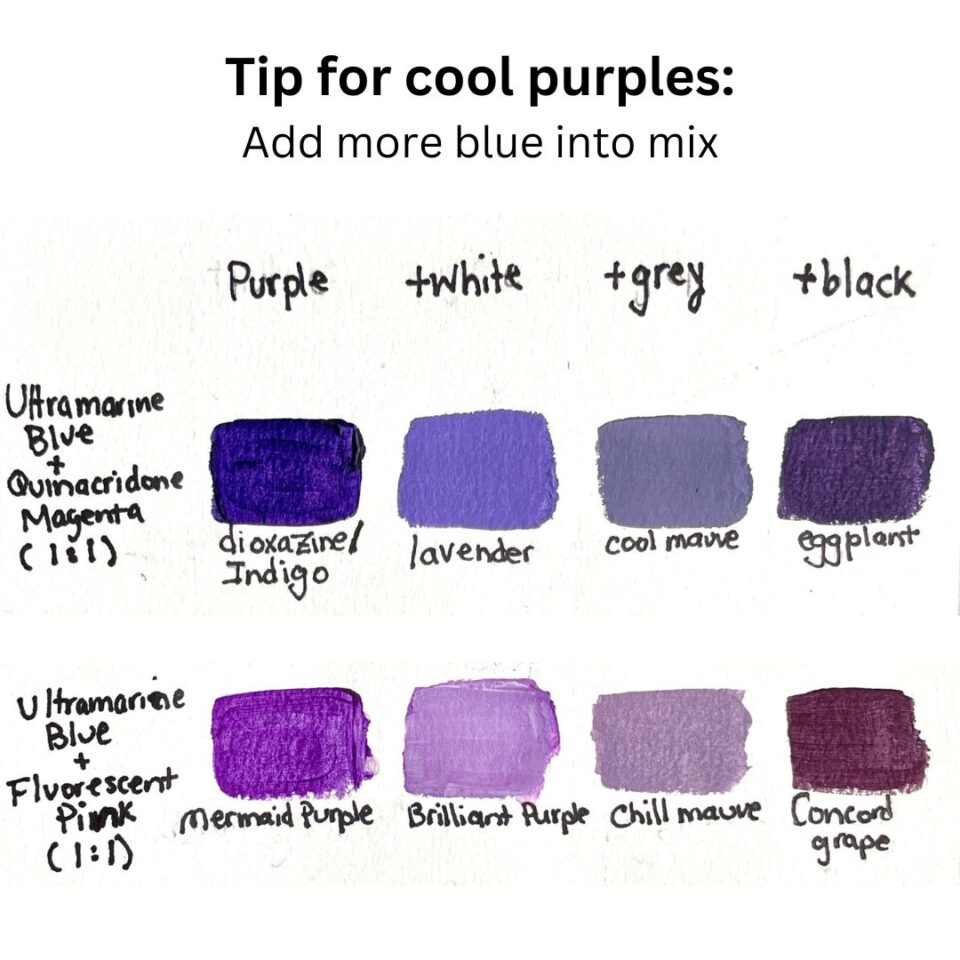 How To Make Purple Color { 15+ Mixes for Vibrant Shades }