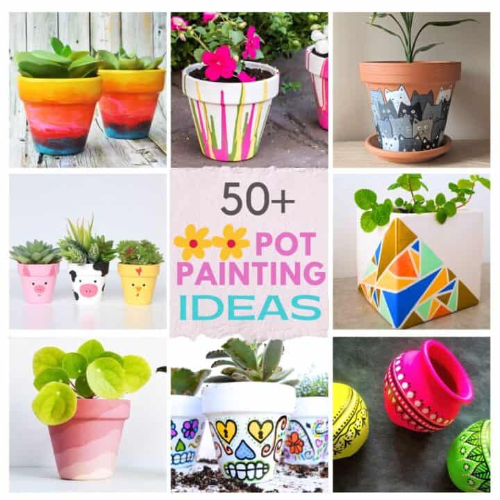 50+ Easy Flower Pot Painting Ideas - Best Ideas for 2024