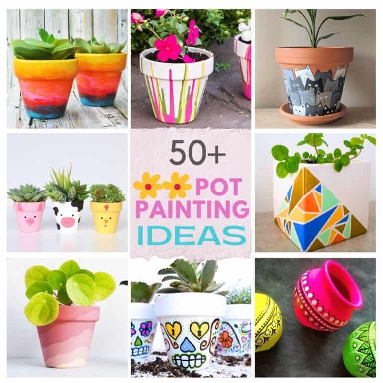 50+ Easy Flower Pot Painting Ideas - Best Ideas for 2024