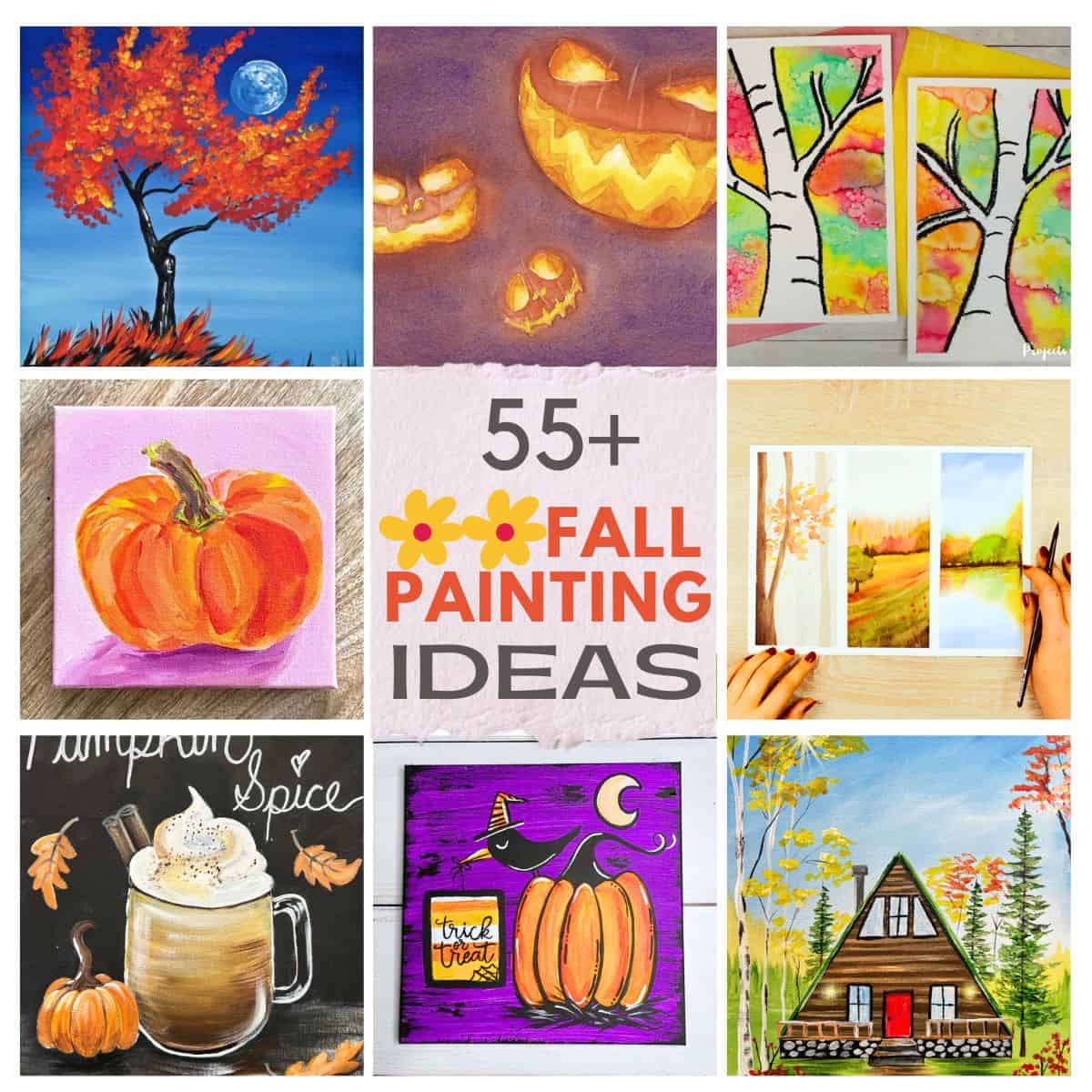 55+ Easy Fall Painting Ideas: Make Awesome Autumn Art