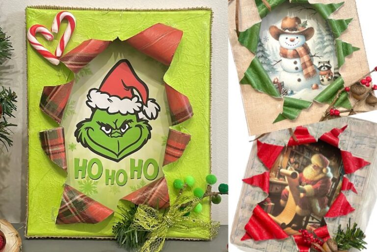 Easy Busted Canvas Tutorial: 3 Designs with Dollarstore Finds