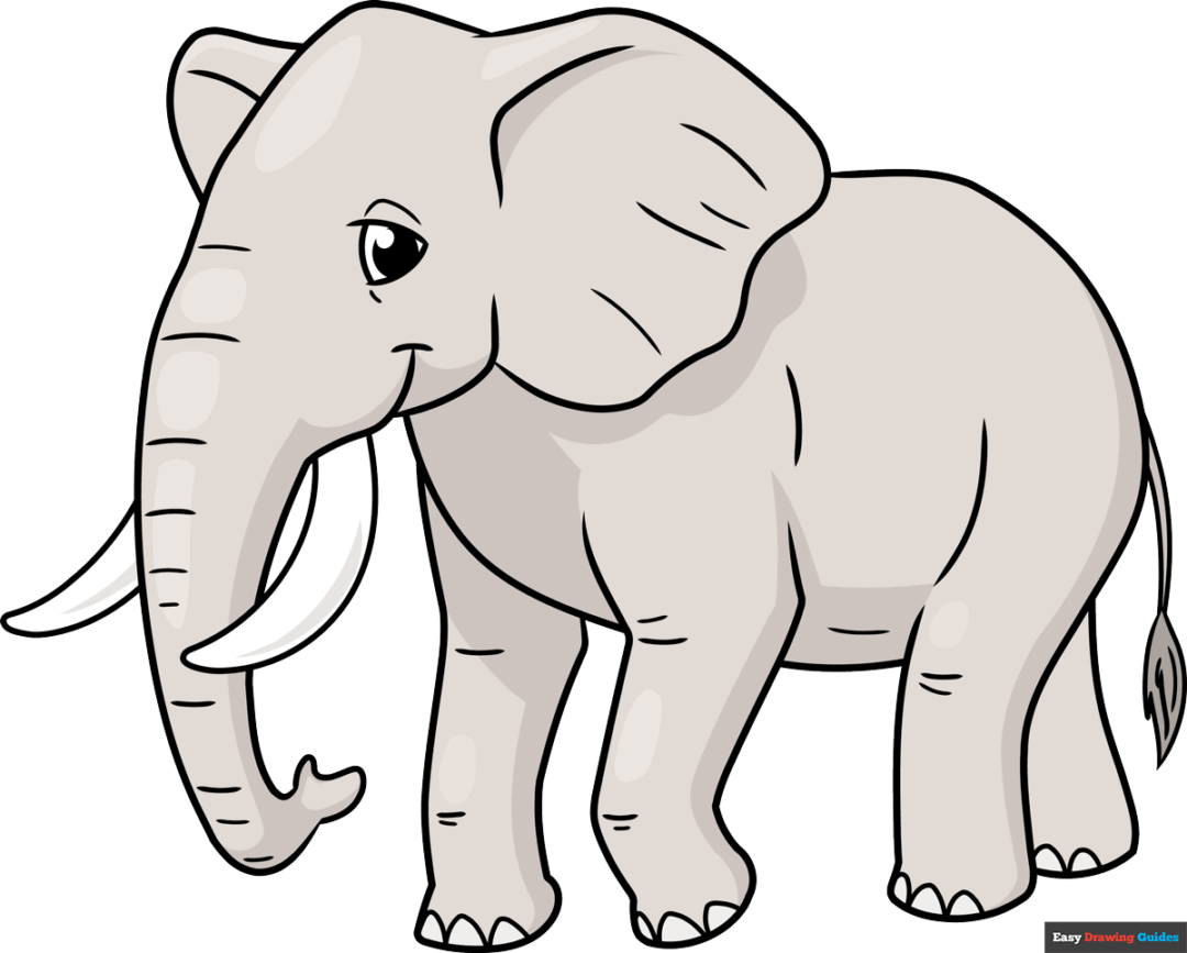 40 Incredible Drawing Ideas for - How To Draw An Elephant Featured Image 1200 1080x867