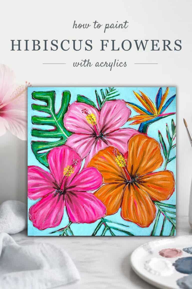 How to paint hibiscus flowers